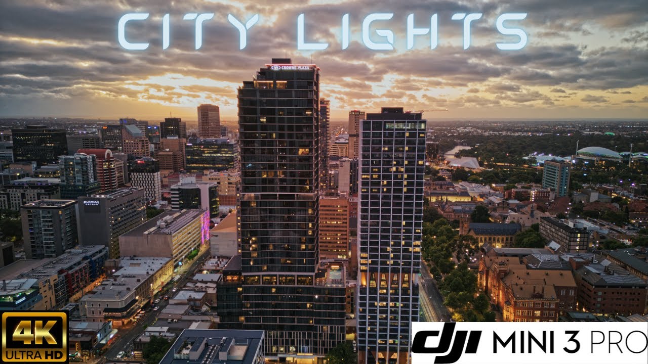 'City Lights'  I  Adelaide  I  South Australia  I 4K Drone Video I DJI Mini 3 Pro