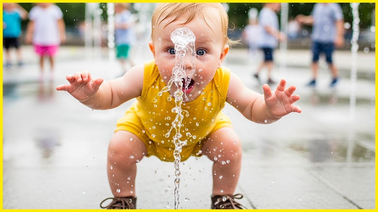 Splish Splash! Adorable Babies Playing With Water || Peachy Vines
