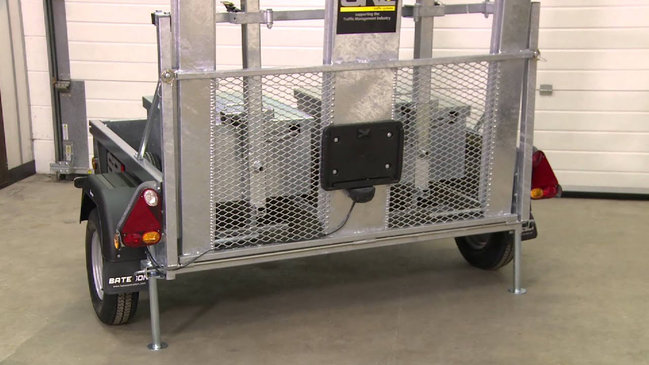 SRL Traffic Systems Portable Traffic Lights - 2 Way Trailer