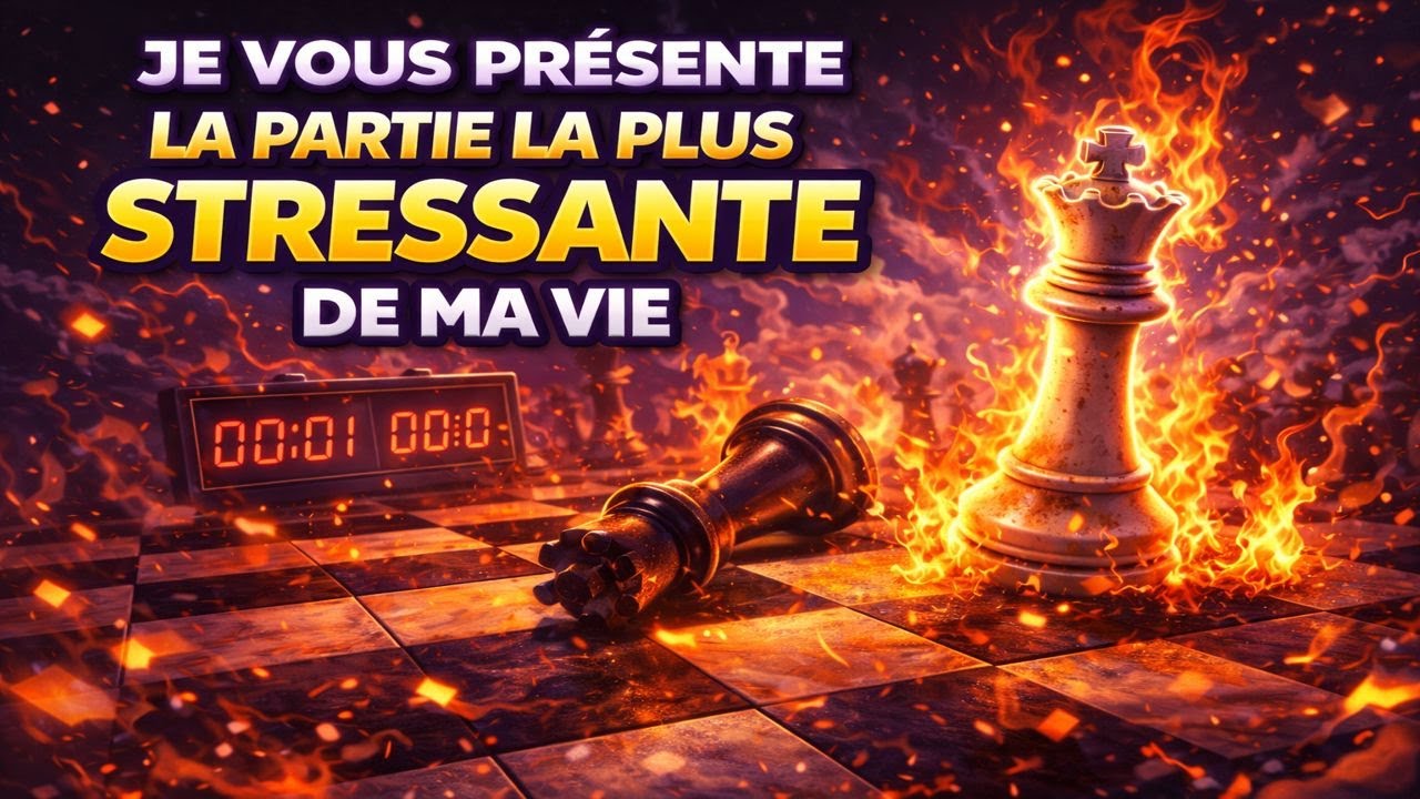 Je vous présente une partie stressante qui m'est arrivé