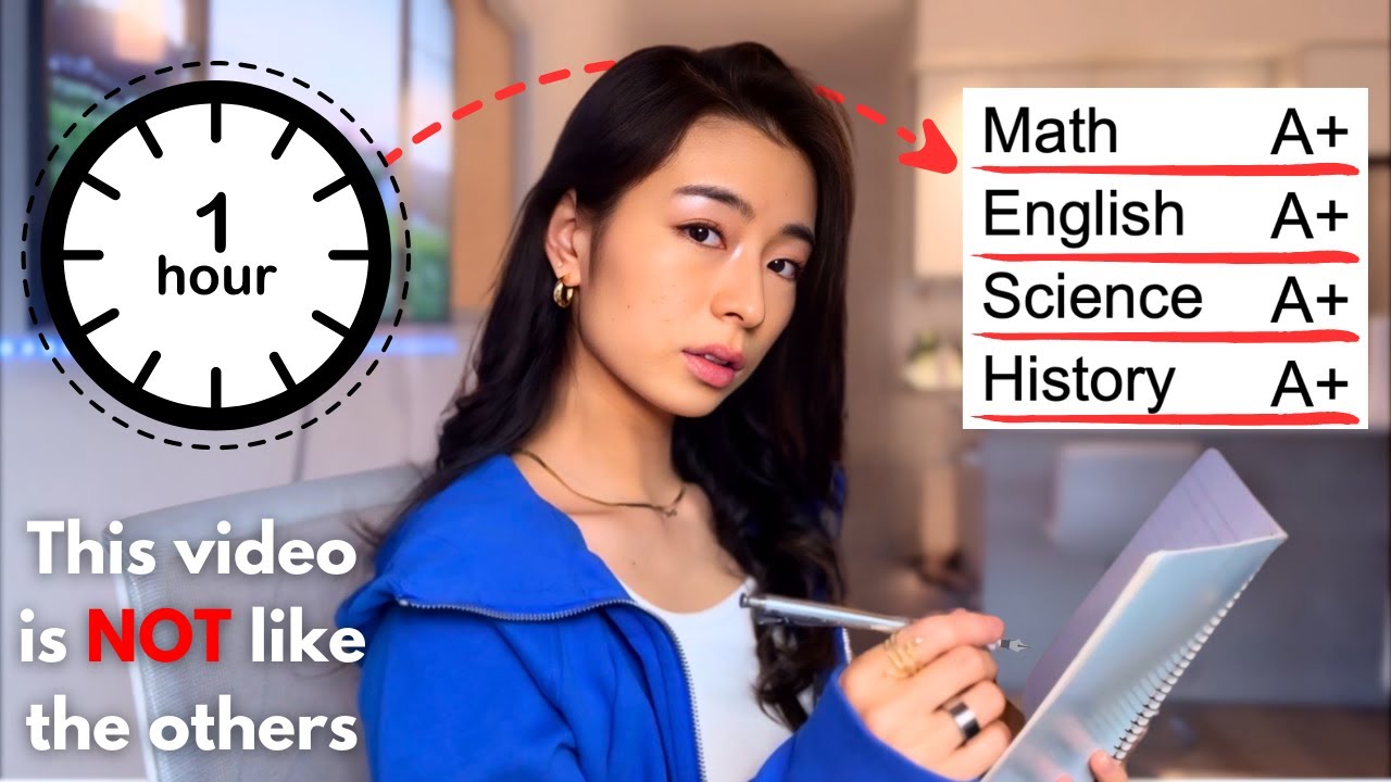 How to get Straight A's Studying ONE HOUR A DAY