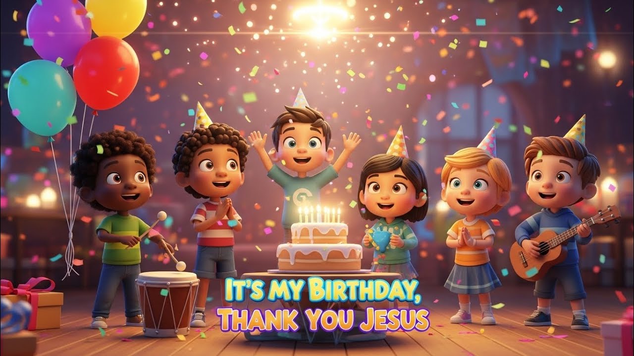 🎉 It’s My Birthday, Thank You Jesus! | Happy Christian Kids’ Birthday Song 🎂