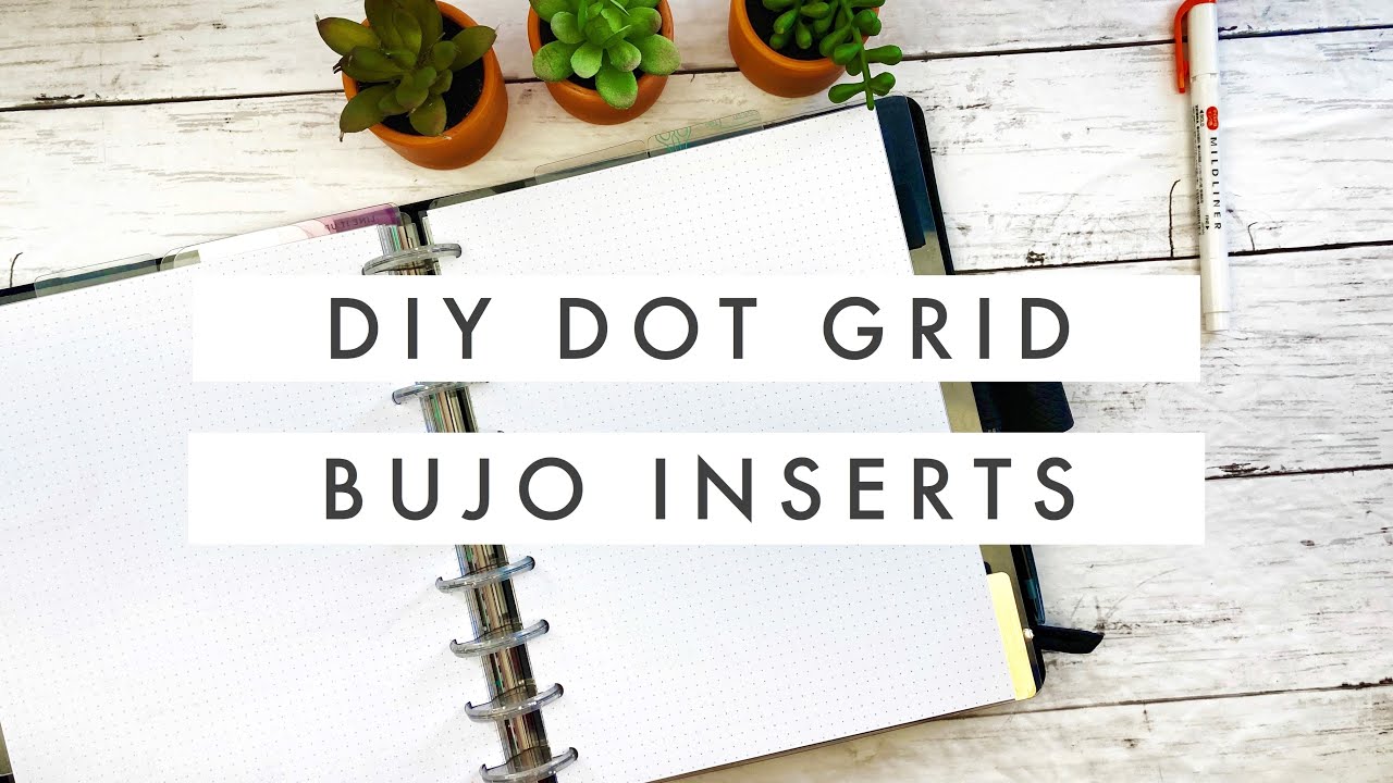 DIY Free Printable Dot Grid Paper for Classic Disc Bound // Open Office Draw Tutorial Planner Pages