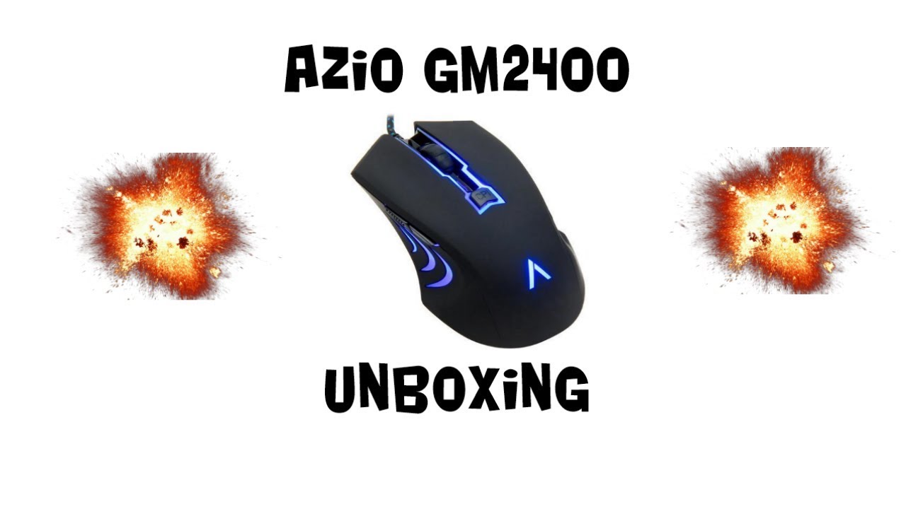 Azio GM2400 gaming mouse unboxing