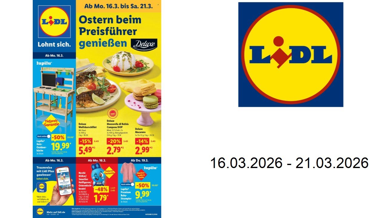Prospekt Lidl - vom 16.03. bis 21.03.2025
