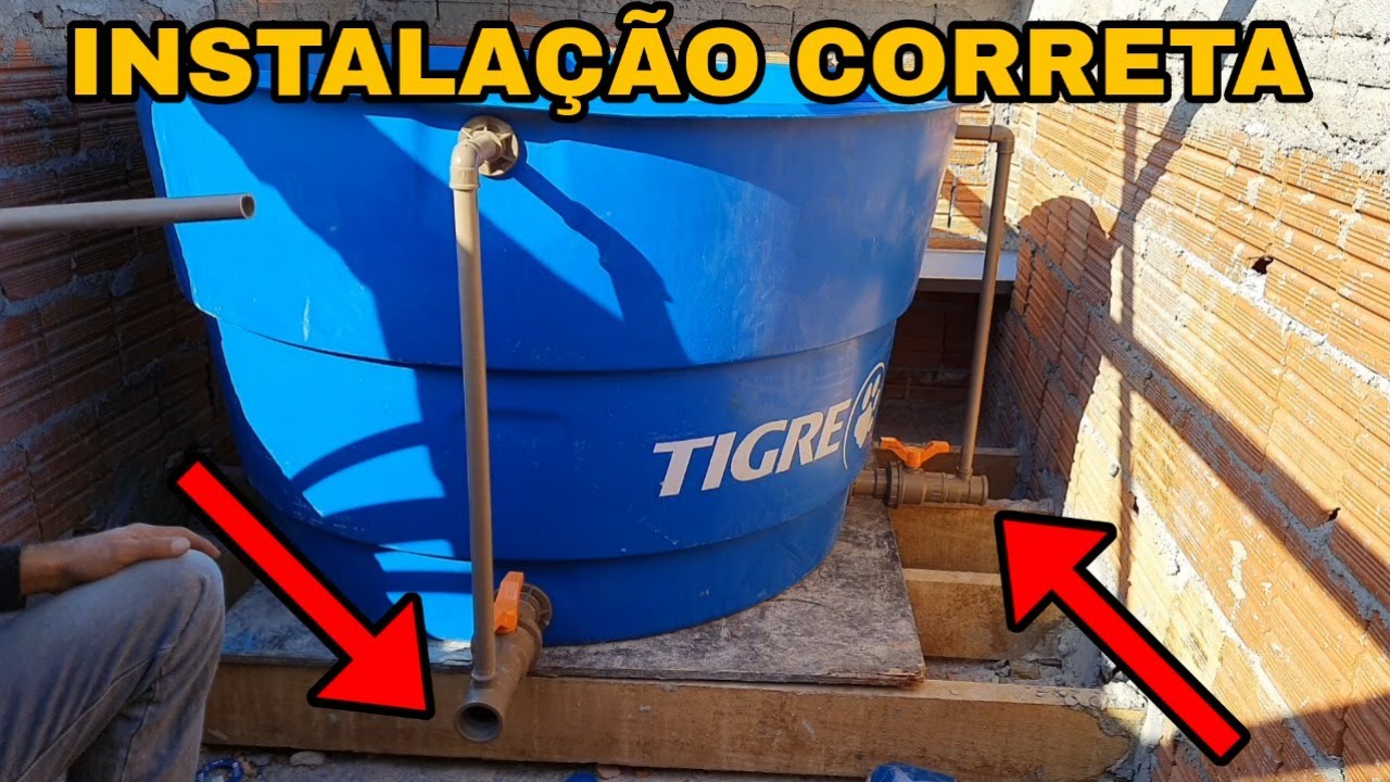Caixa de água Veja como instalar corretamente.