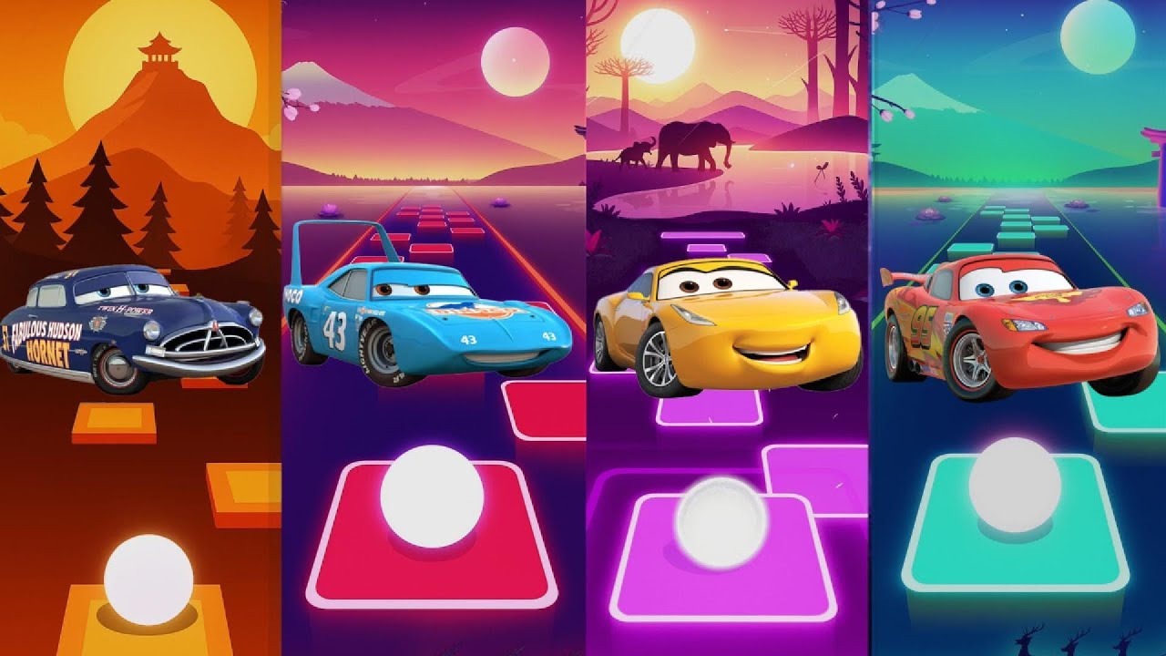 🥇 🚗 Lightning McQueen Beats the IMPOSSIBLE Track! 🔥 | Astro Beat | Tiles Hop (Insane Challenge!)
