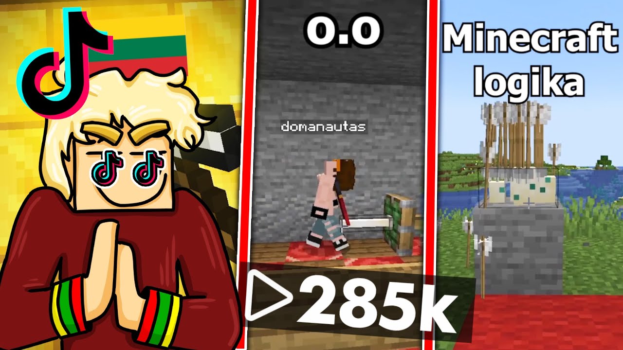 Kaip tapau LIETUVOS MINECRAFT TIKTOK'o DIEVAS !