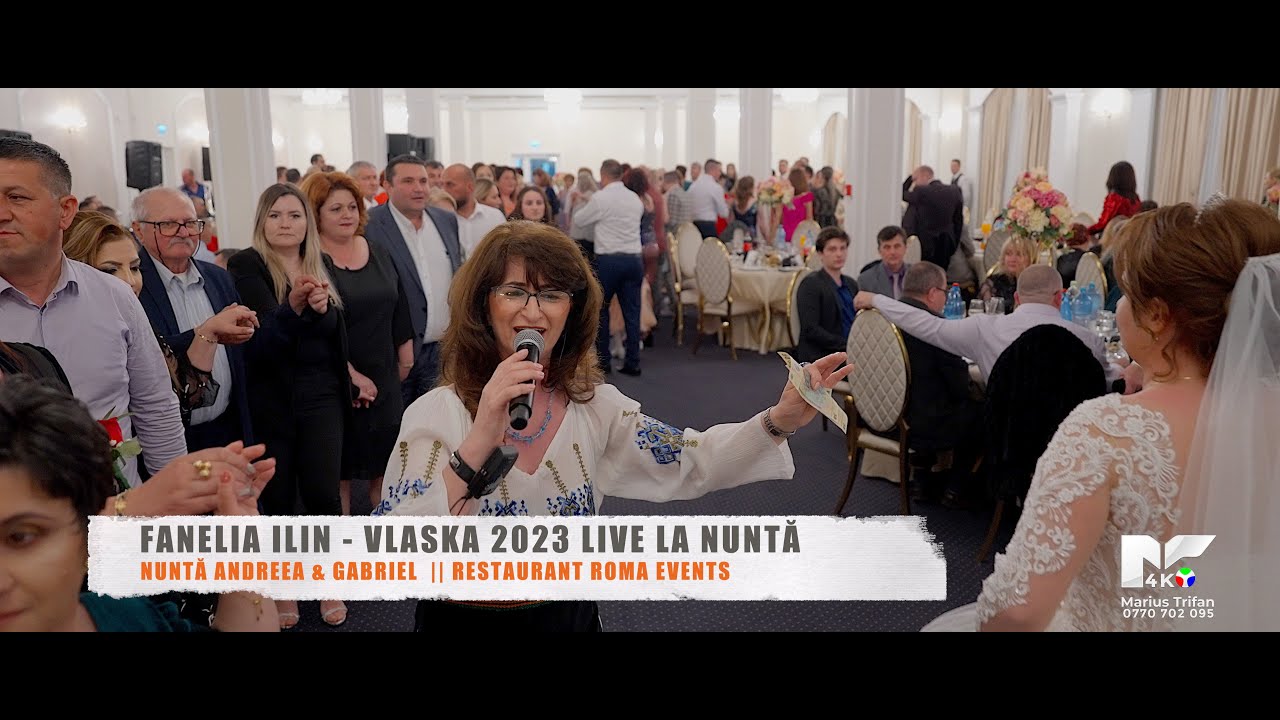 || 4K || Fanelia Ilin & Formatia Daniel Kalu LIVE 2023 nunta Andreea & Gabriel | Roma Events