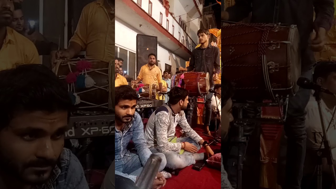 Inder And chota kaka ji playing Dhol with Naveen Punjabi ji