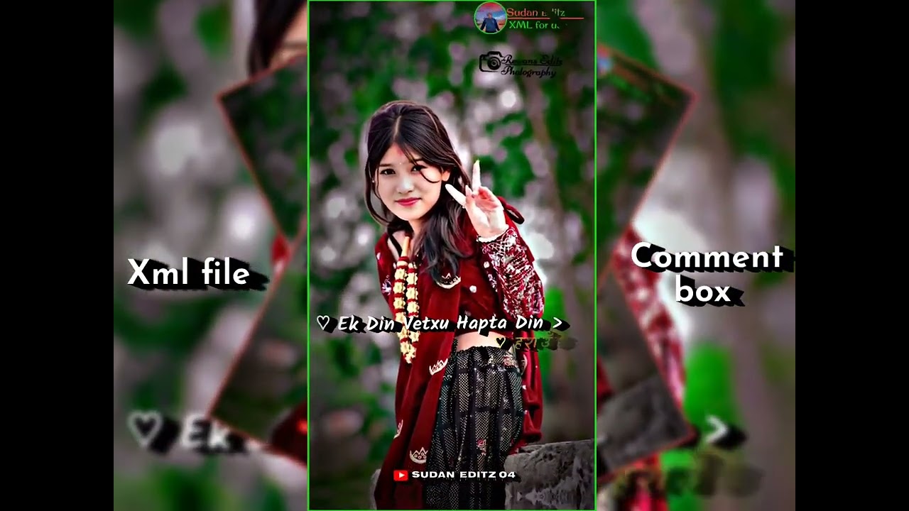 Boli Jharkaii Xah 🤗🤗. XML file By Sudan Editz 🦋 Description 👇#alightmotion #nepalisong #viralvideo 