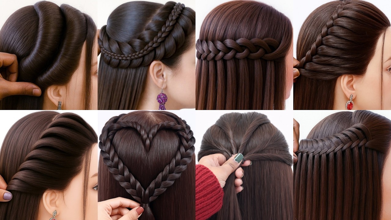 Best Front Hairstyle for Big Foreheads | Easy & Beautiful Wedding Look | Hair Tutorial #hair