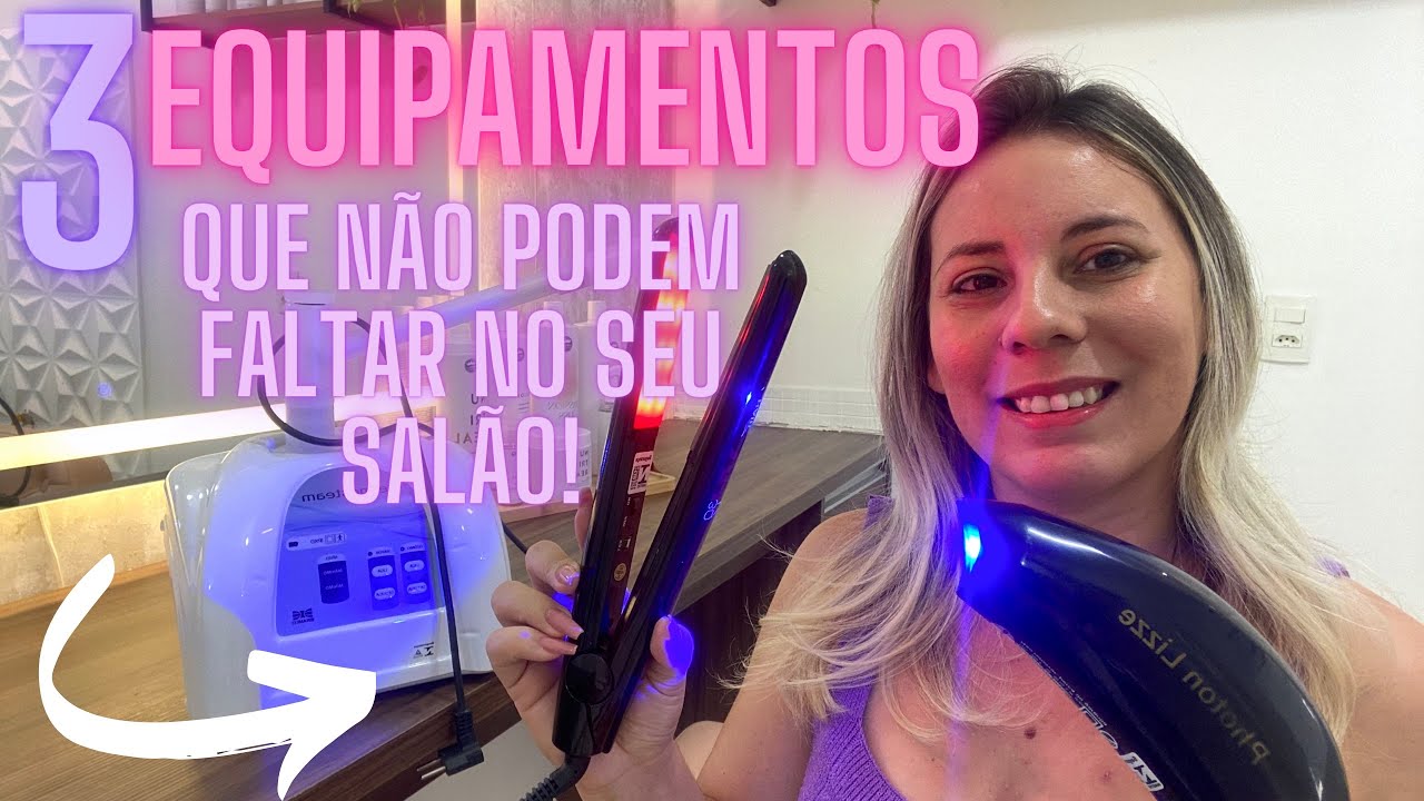 Prancha fria, Photon lizze e vapor de ozônio | Os três equipamentos mais usados !
