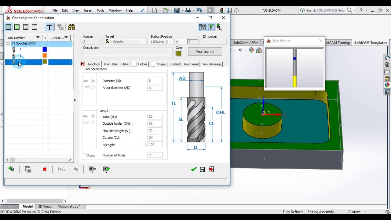 SolidCam Machining: Pocket with Island machining & Generate Gcode