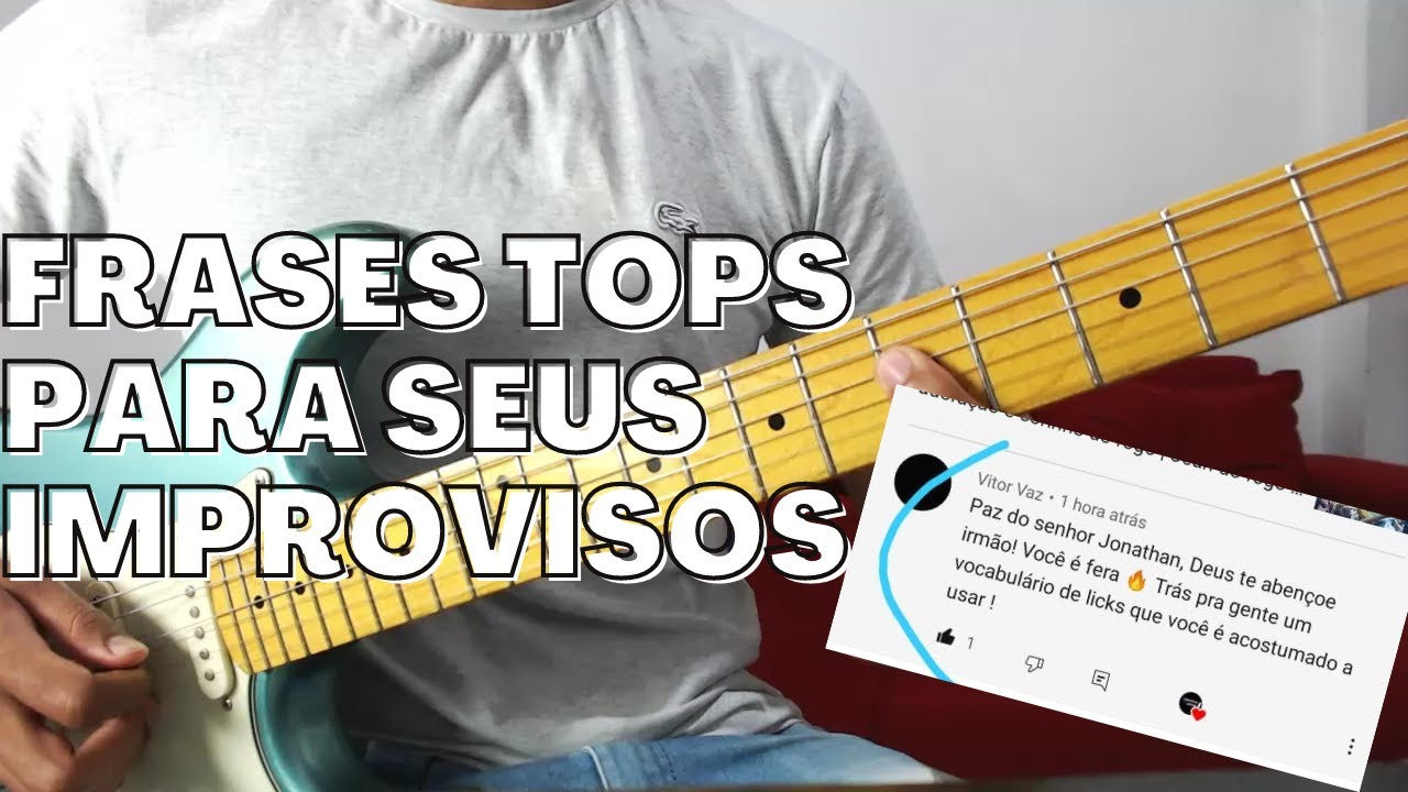 vídeo aula das frases que eu mais uso na guitarra