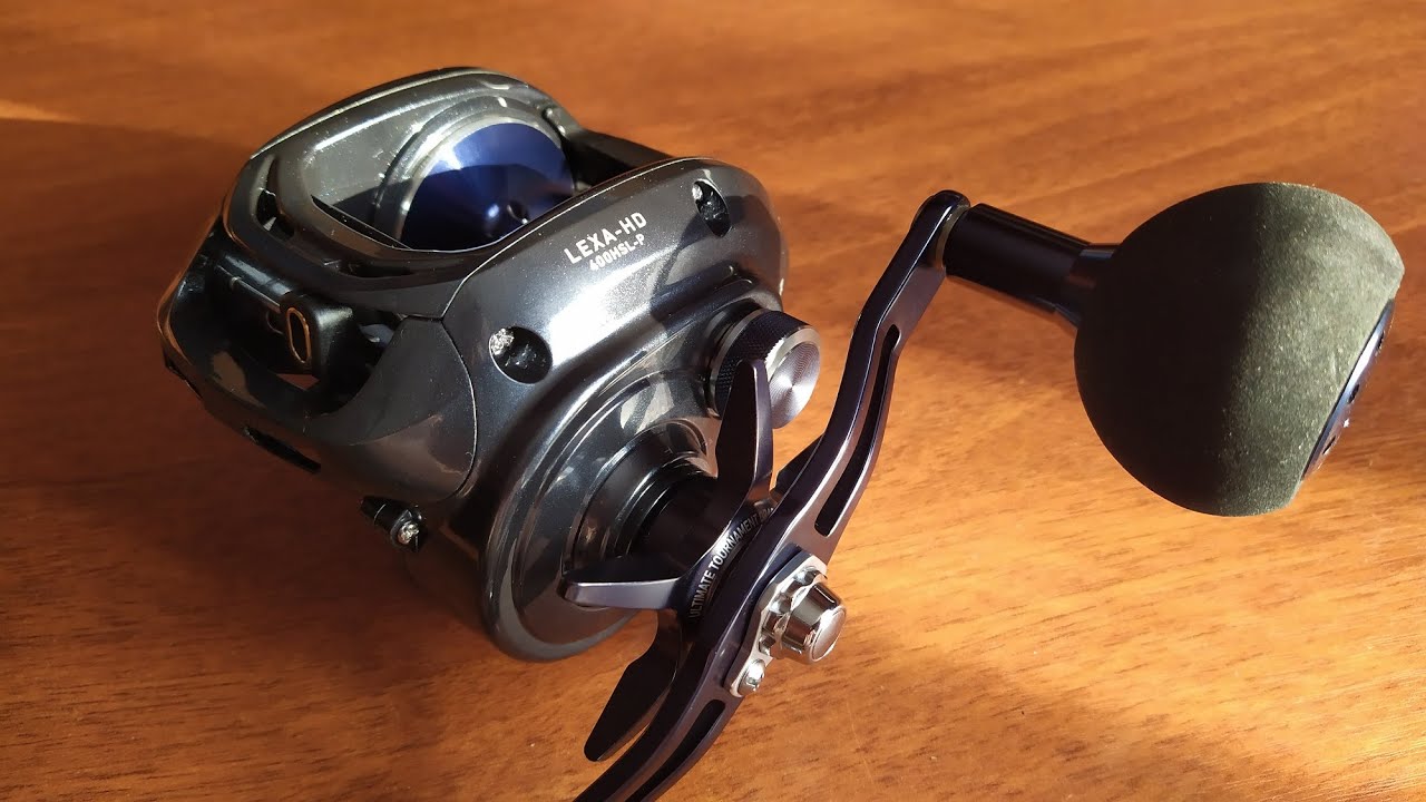 Катушка для самых крупных приманок. Daiwa Lexa - HD400HSL - P . Снаружи и внутри.