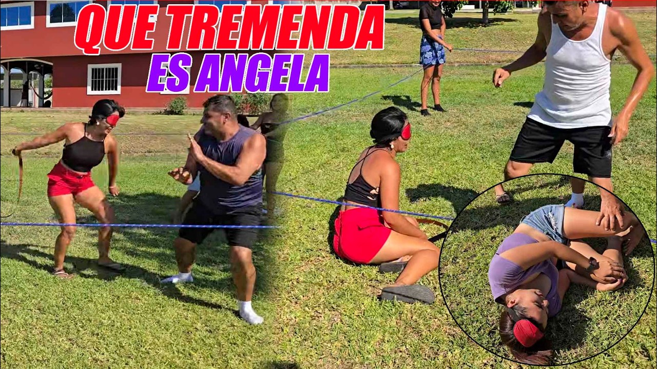 Angela se dio gusto castigando a los hombres.