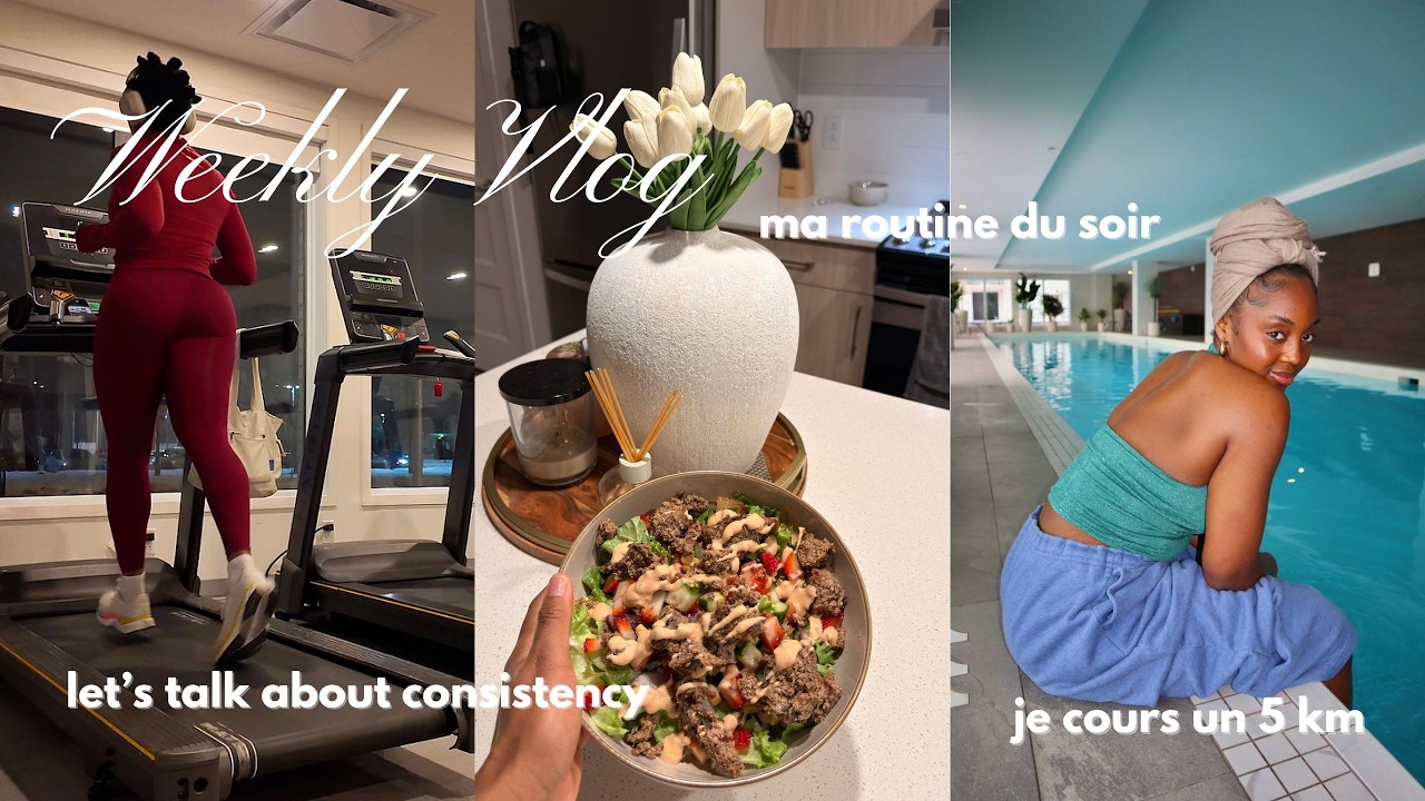 Romantiser sa routine 🪷 | Discipline au gym, courir 5 km et structurer ses soirées 🍵