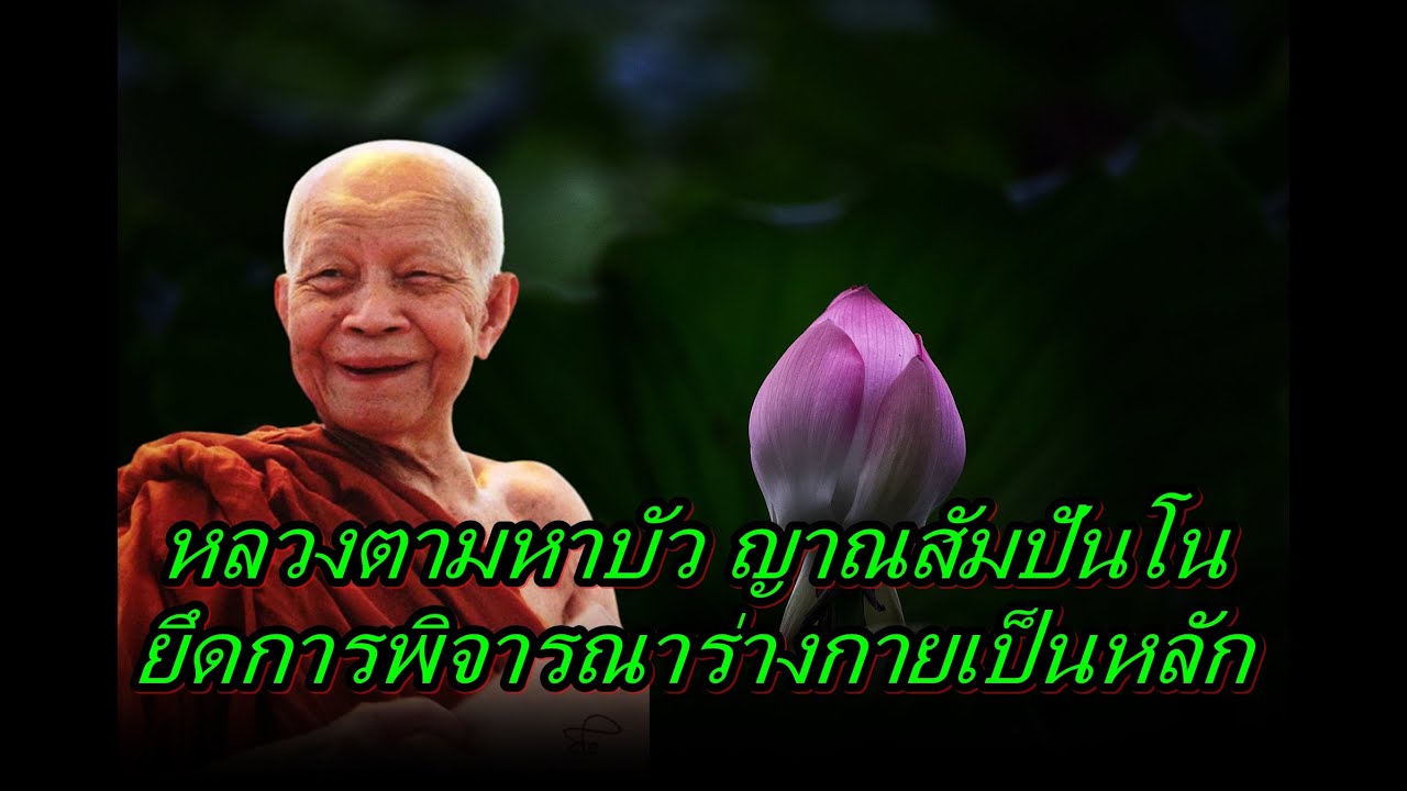 หลวงตามหาบัว ญาณสัมปันโน  ยึดการพิจารณาร่างกายเป็นหลัก