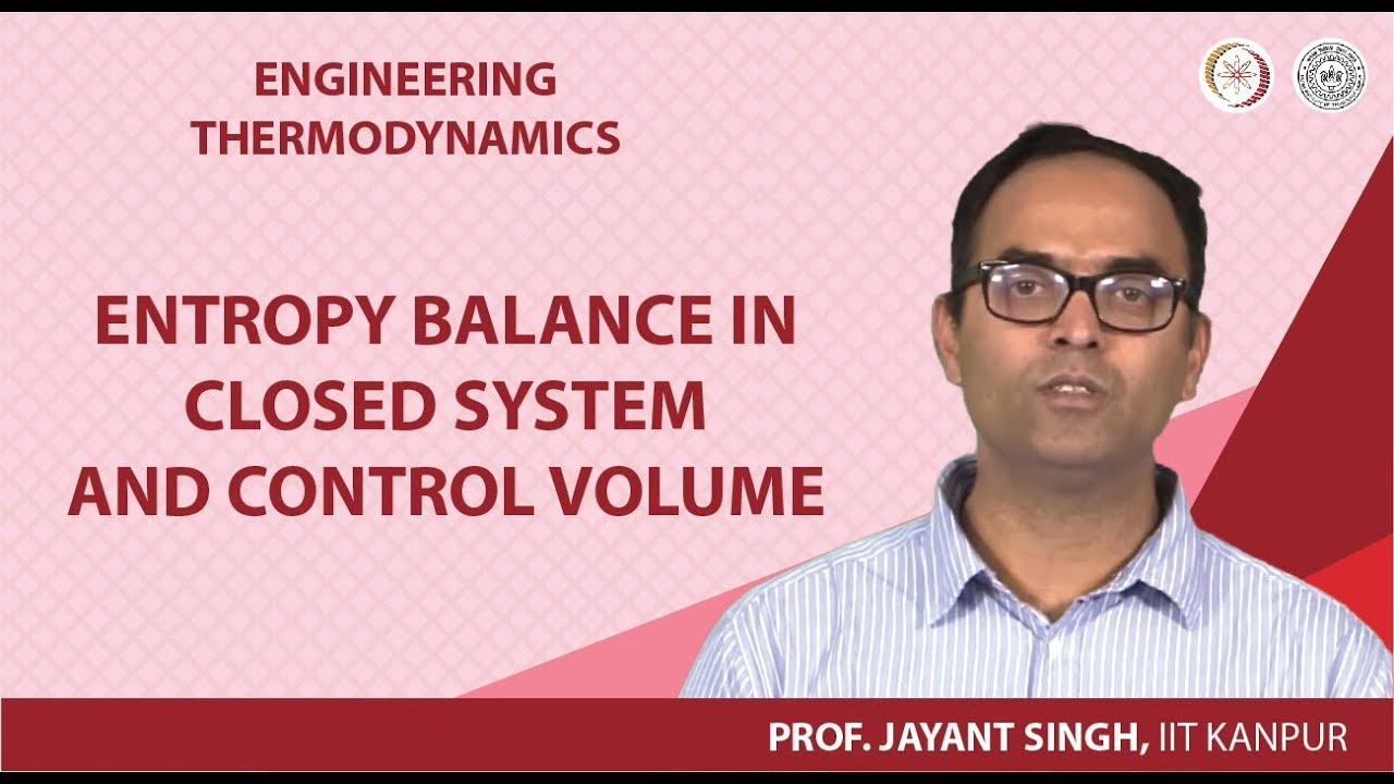 Entropy balance in closed system and control volume