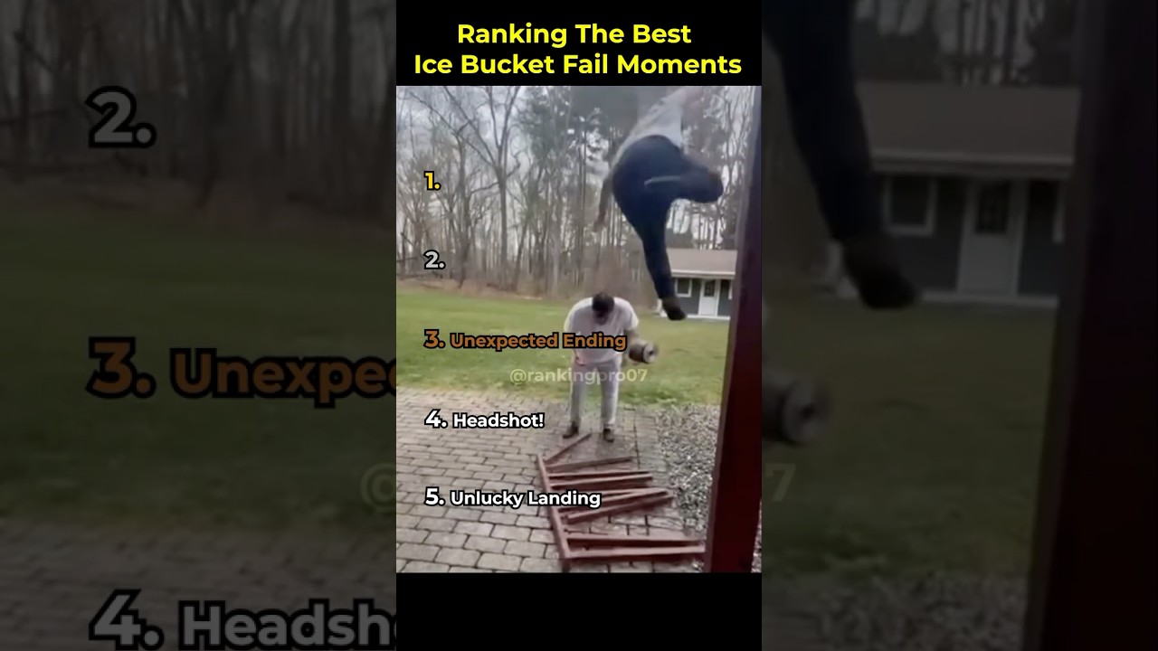 Ranking the Best Ice Bucket Fail Moments #ranking #icebucket