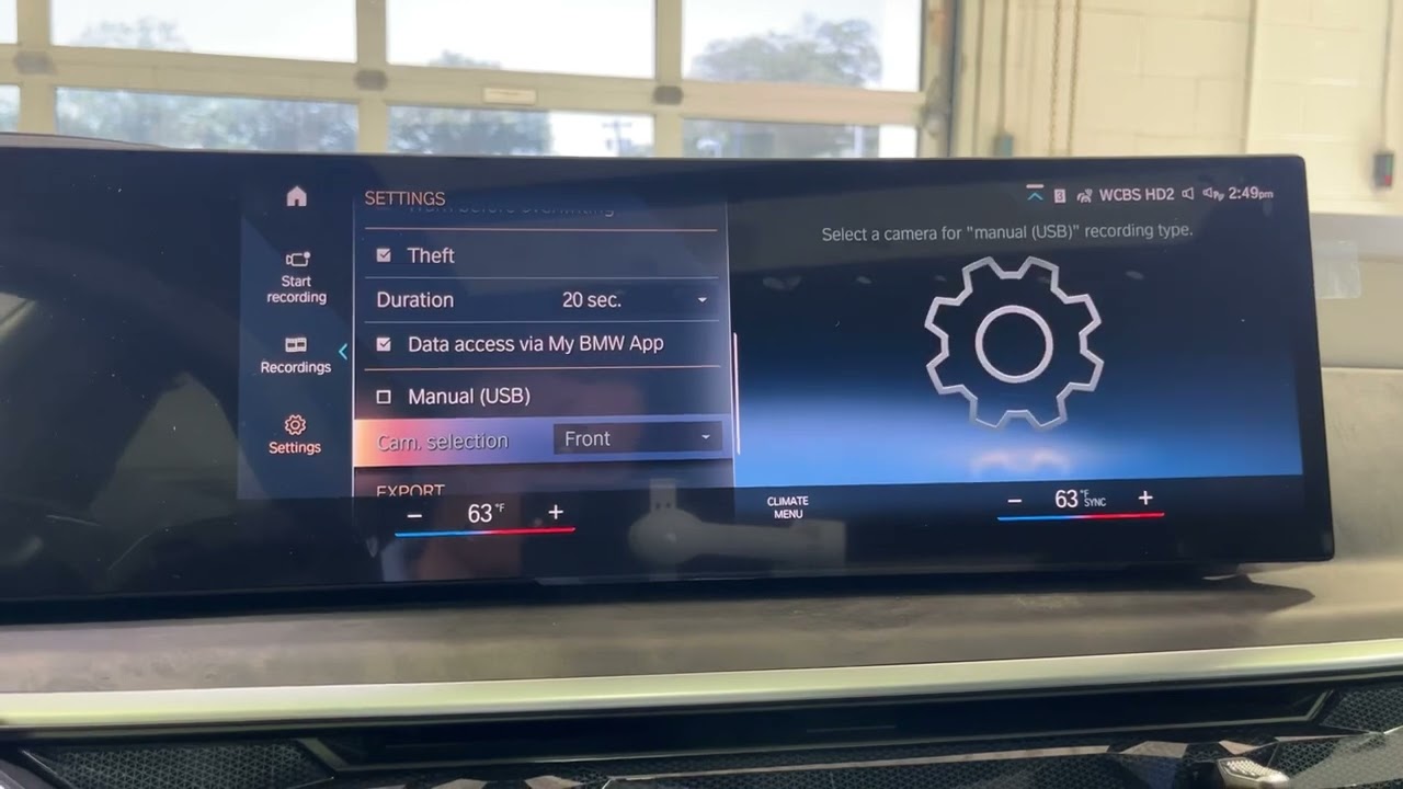 2024 BMW X5 drive recorder tutorial