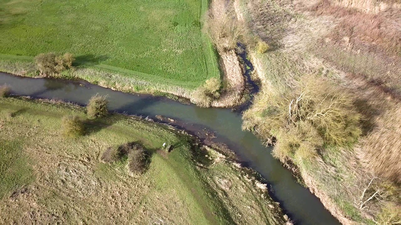 River Ivel Biggleswade and Adjacent Lake DJI Mavic Pro / Litchi in 4K