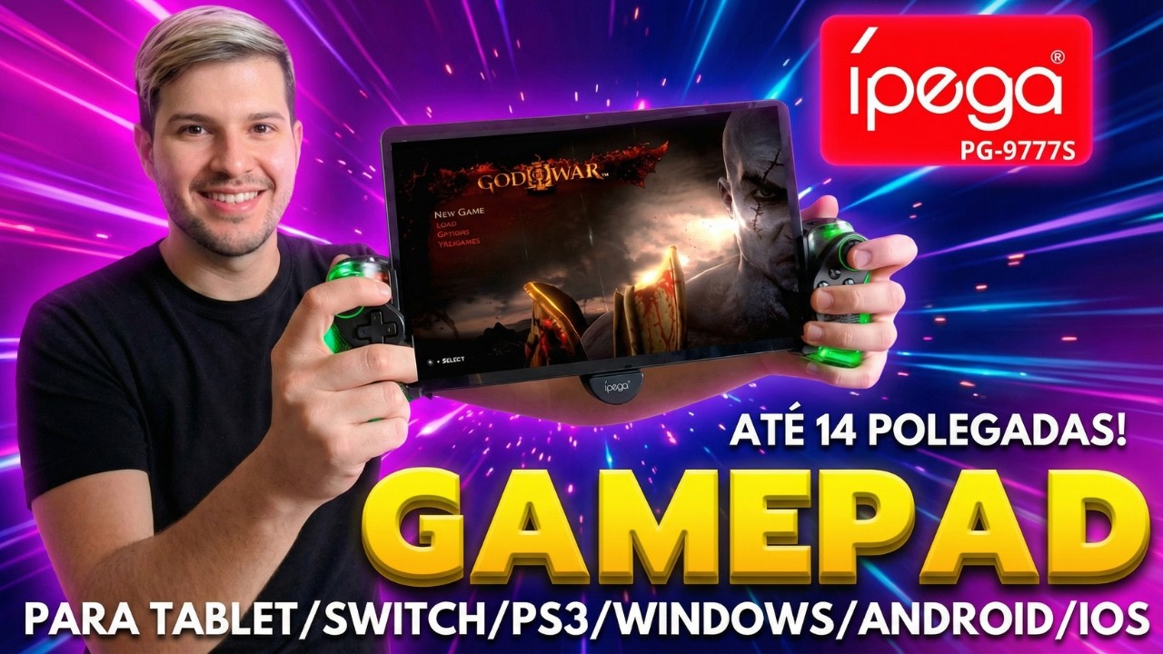 FIZ UM VIDEO GAME GIGANTE COM ESSE CONTROLE! | Ípega 9777s
