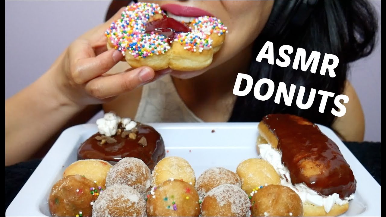 ASMR Tim Hortons DONUTS + TIMBITS (EATING SOUNDS) NO TALKING | SAS-ASMR