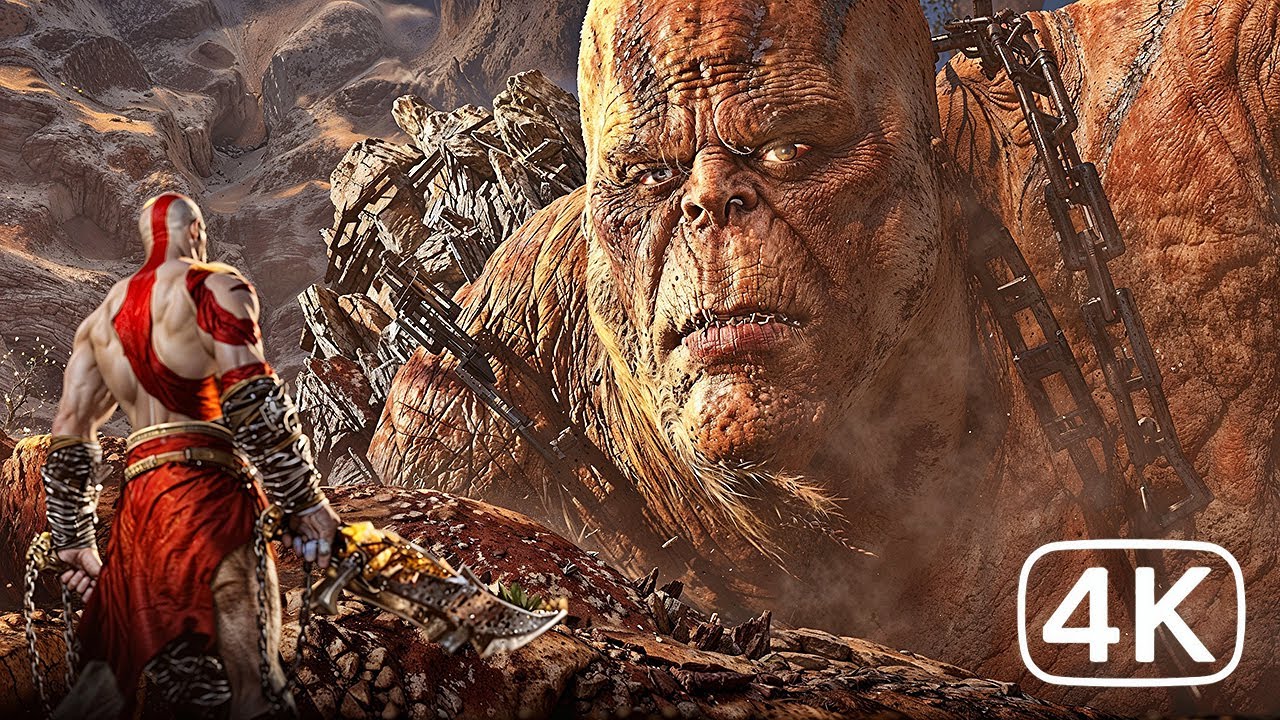 God of War 3 Kratos kill Cronos King of the Titans Boss Battle (Hardest Difficulty Chaos Mode)