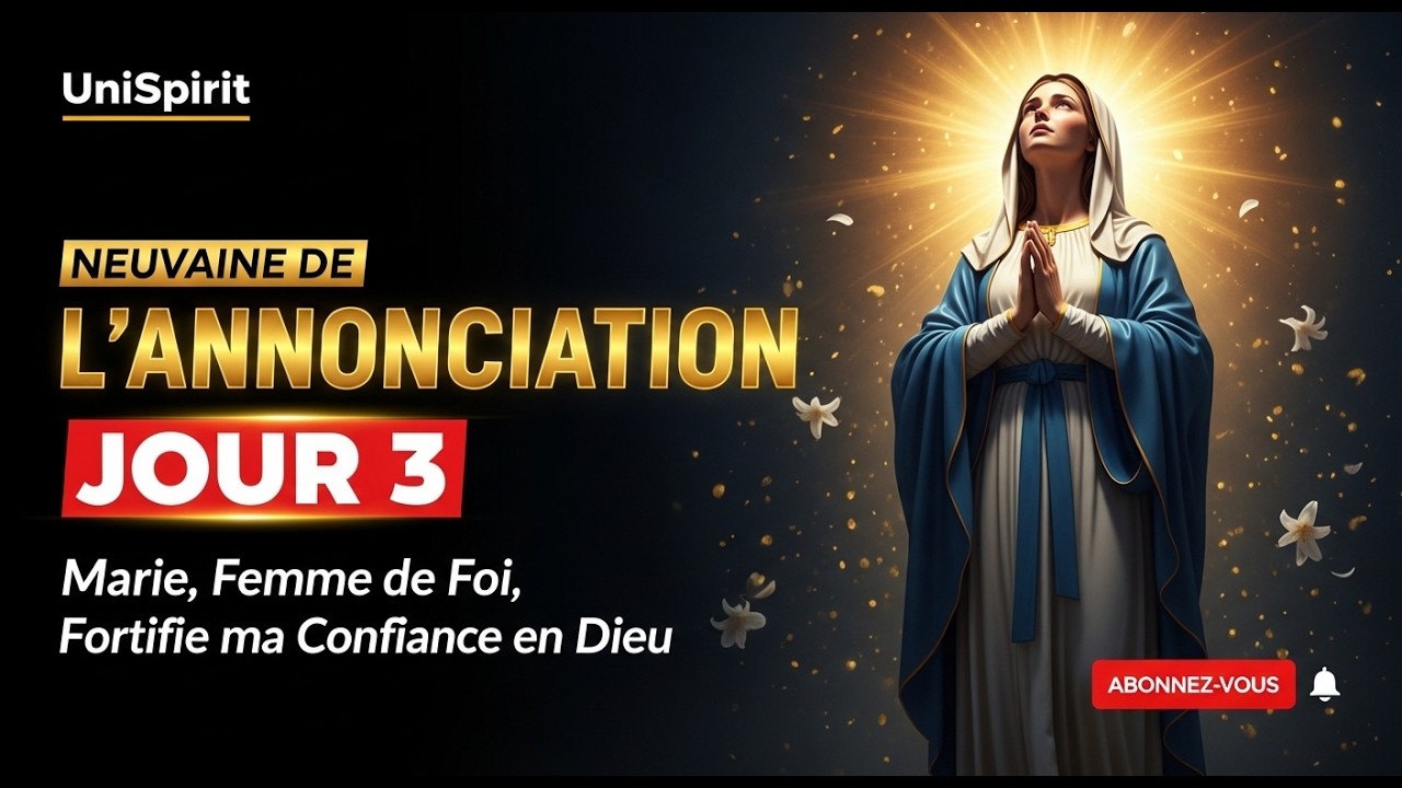Jour 3 : Marie, Femme de Foi, Fortifie ma Confiance en Dieu | Neuvaine de l'Annonciation