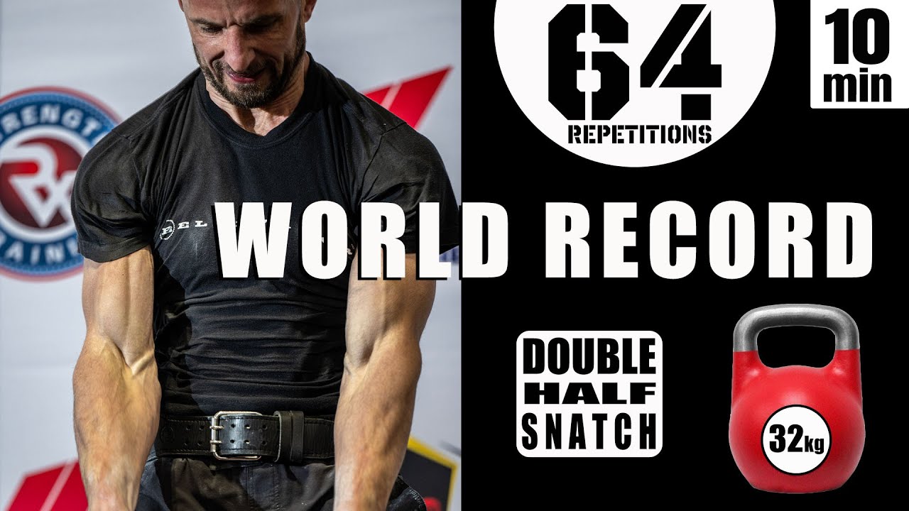 WORLD RECORD ! 64reps DHS #doublehalfsnatch 2 x 32kg in 10min at New England Kettlebell Classic 2025