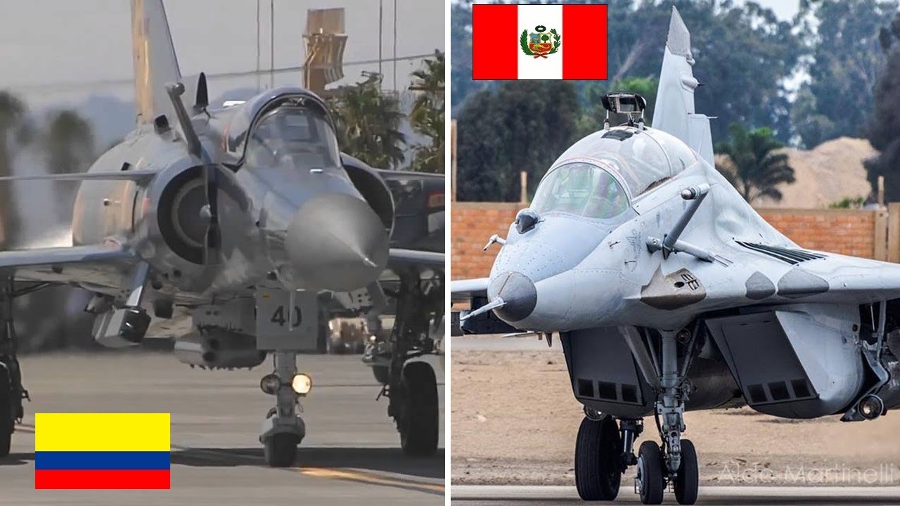 Colombia vs Peru en Aviones de Guerra ¿Quien tiene los Mejores?