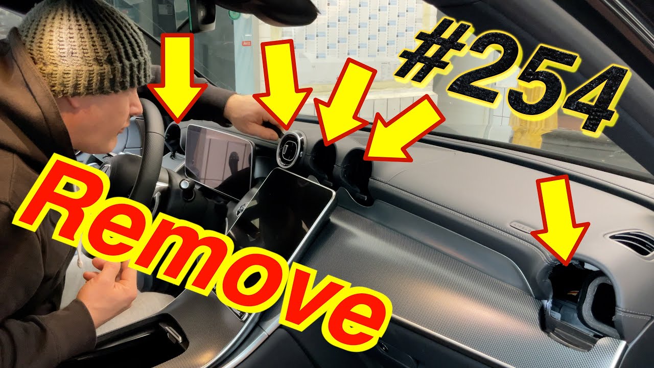 Luftdüsen Airvents ausbauen remove GLC 254 Düsen Luft Kanal how to