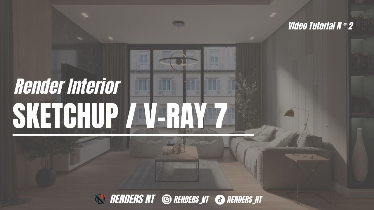 Como realizar un render interior REALISTA en #vray para SKETCHUP