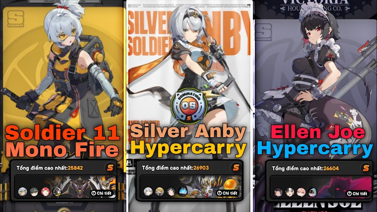 M1 Soldier 11 / M0 Silver Soldier Anby / M0 Ellen Zhao | Shiyu Defense 05 S Clear | ZZZ 2.5