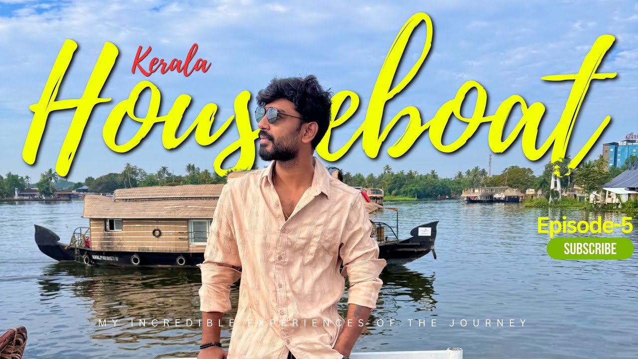 Alleppey houseboat trip Kerala Telugu travel Vlog Episode 5 #houseboat #kerala #boathouse #boatlife