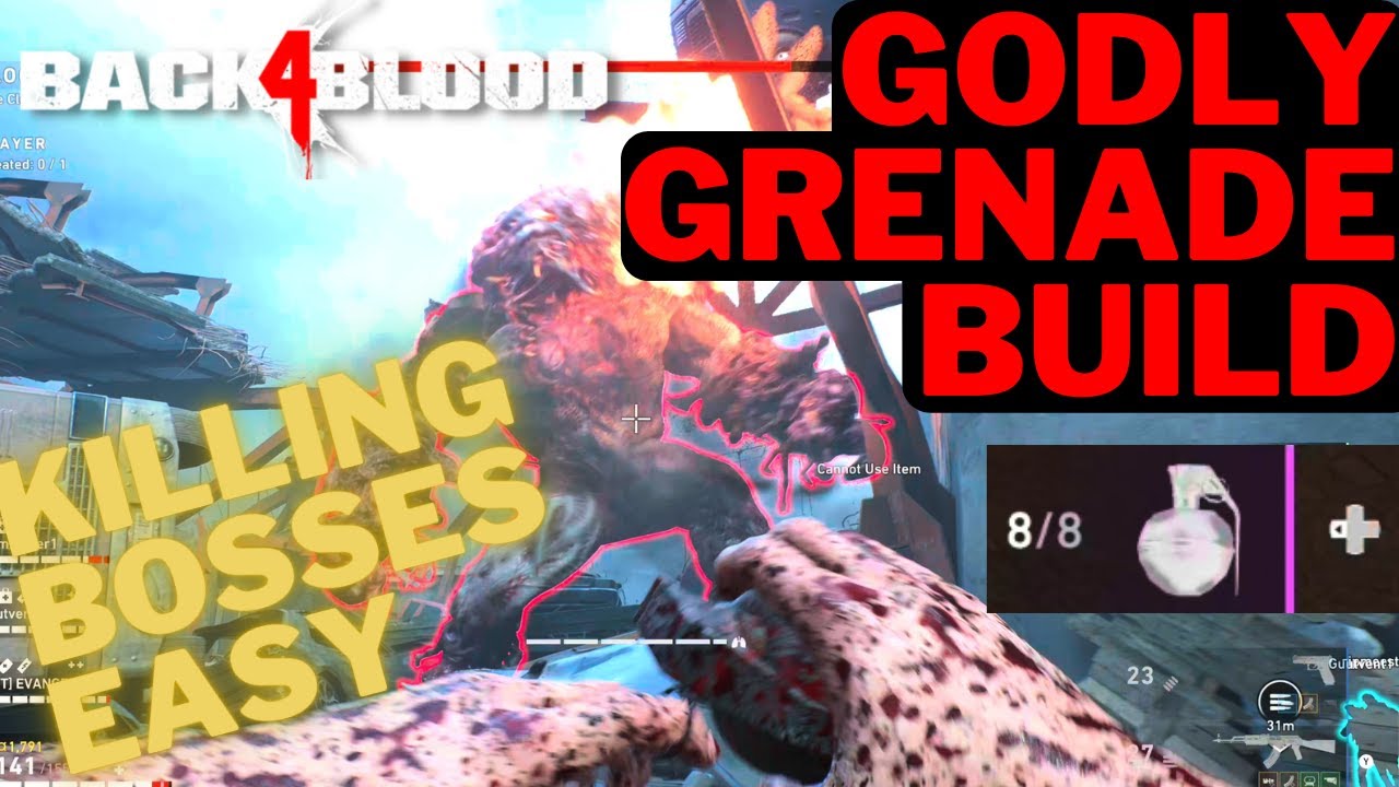 GODLY GRENADE Build - Killing Bosses SO FAST - Back 4 Blood