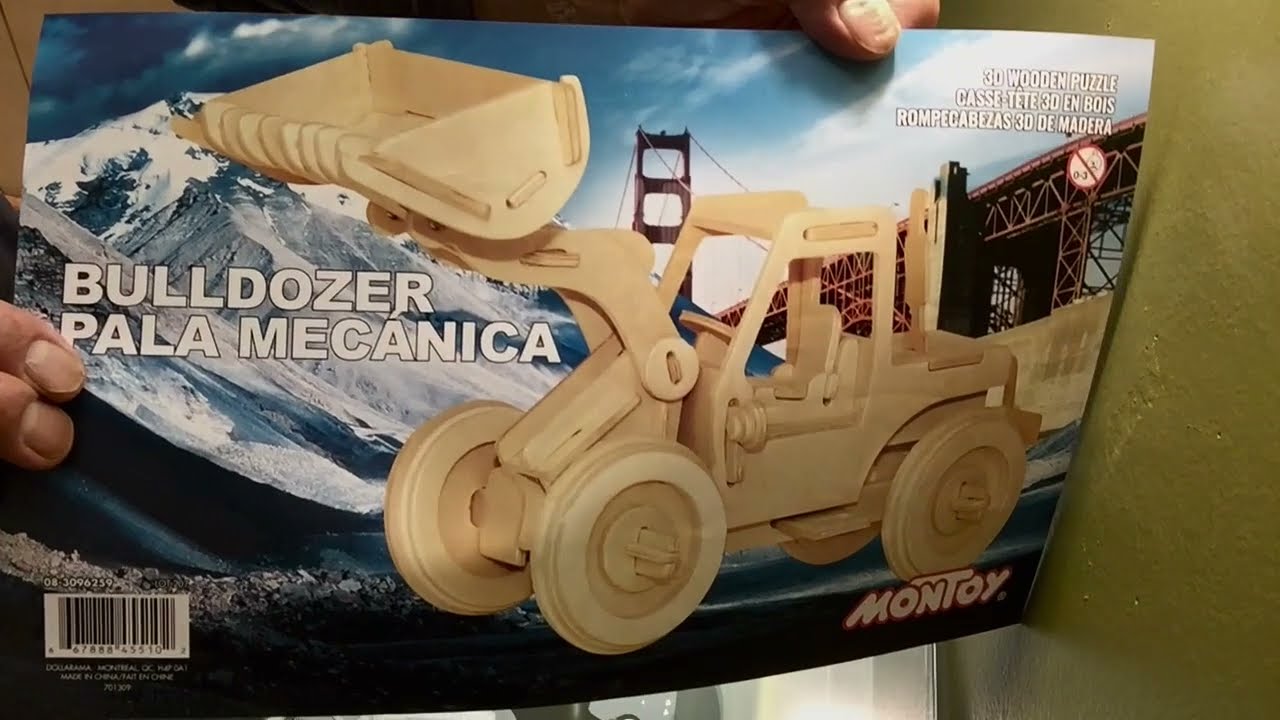 BULLDOZER.#2.3D Wooden Puzzle.