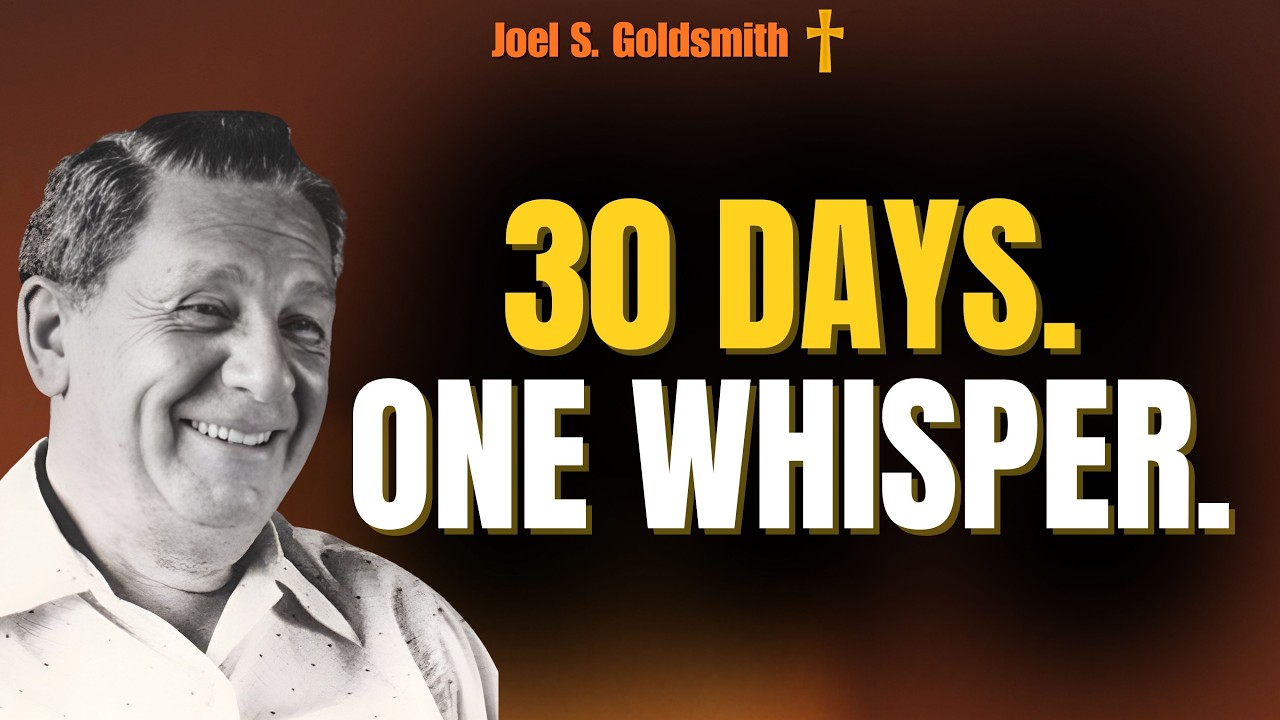 JOEL S. GOLDSMITH: 30 DAYS OF STILLNESS — Whisper “THOU ART HERE” and Feel PEACE Return