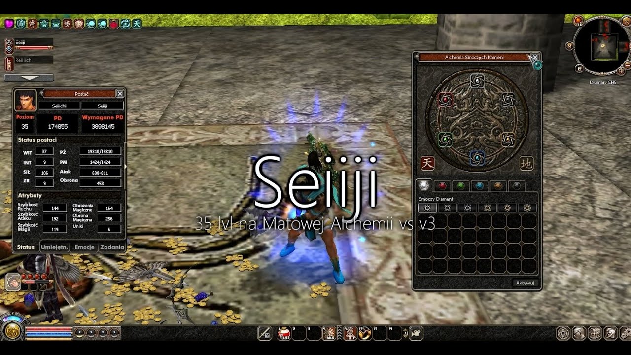 Seiiji - 35 lvl na Matowej Alchemii vs v3 - METIN2.PL