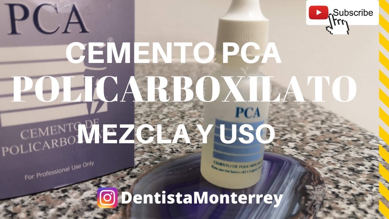 Cemento PCA de Policarboxilato de Zinc👅 Mezcla y Uso