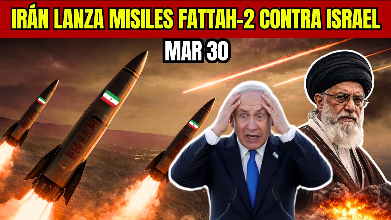 &Uacute;LTIMA HORA: Ir&aacute;n lanza misiles Fattah-2 contra Israel y Oriente Medio al borde de una guerra total