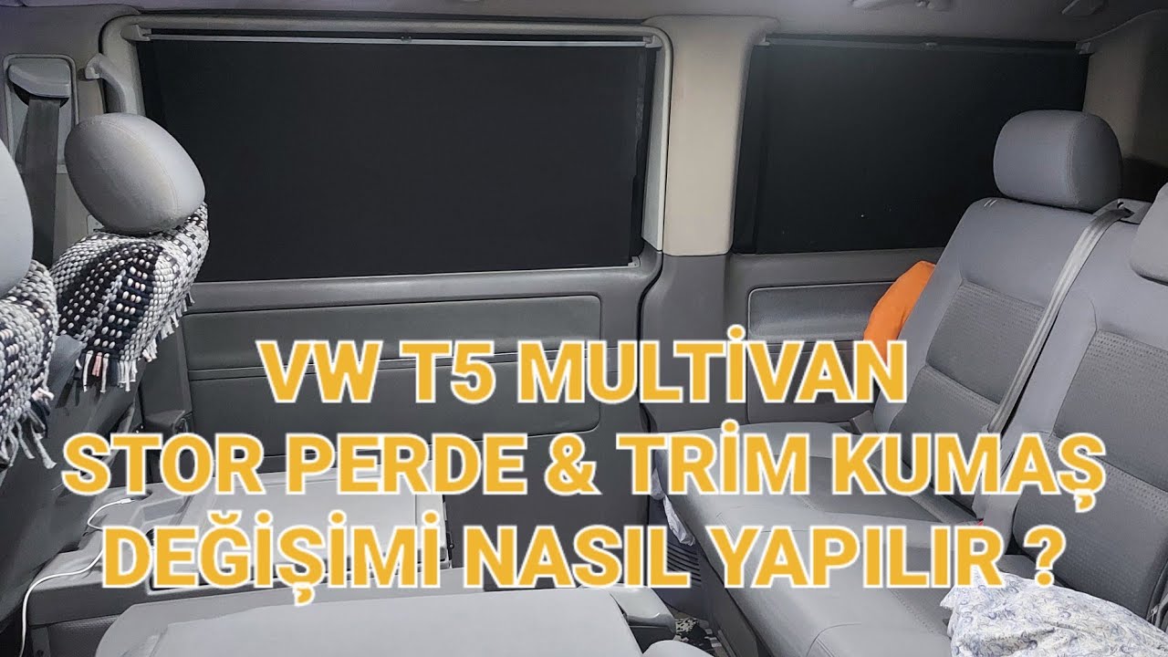 VOLKSWAGEN T5 STOR PERDE ONARIMI VE KUMAŞ DEGİŞİMİ. T5 ROLLER REPAIR AND FABRIC REPLACEMENT (DIY)