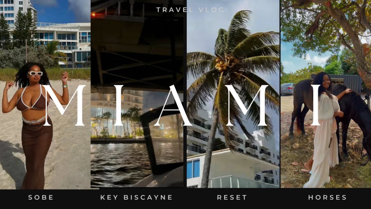 Miami Weekend Vlog: 🌴Beach Days, 🌸 Joia Beach Club & Horseback Riding on the Beach 🌊