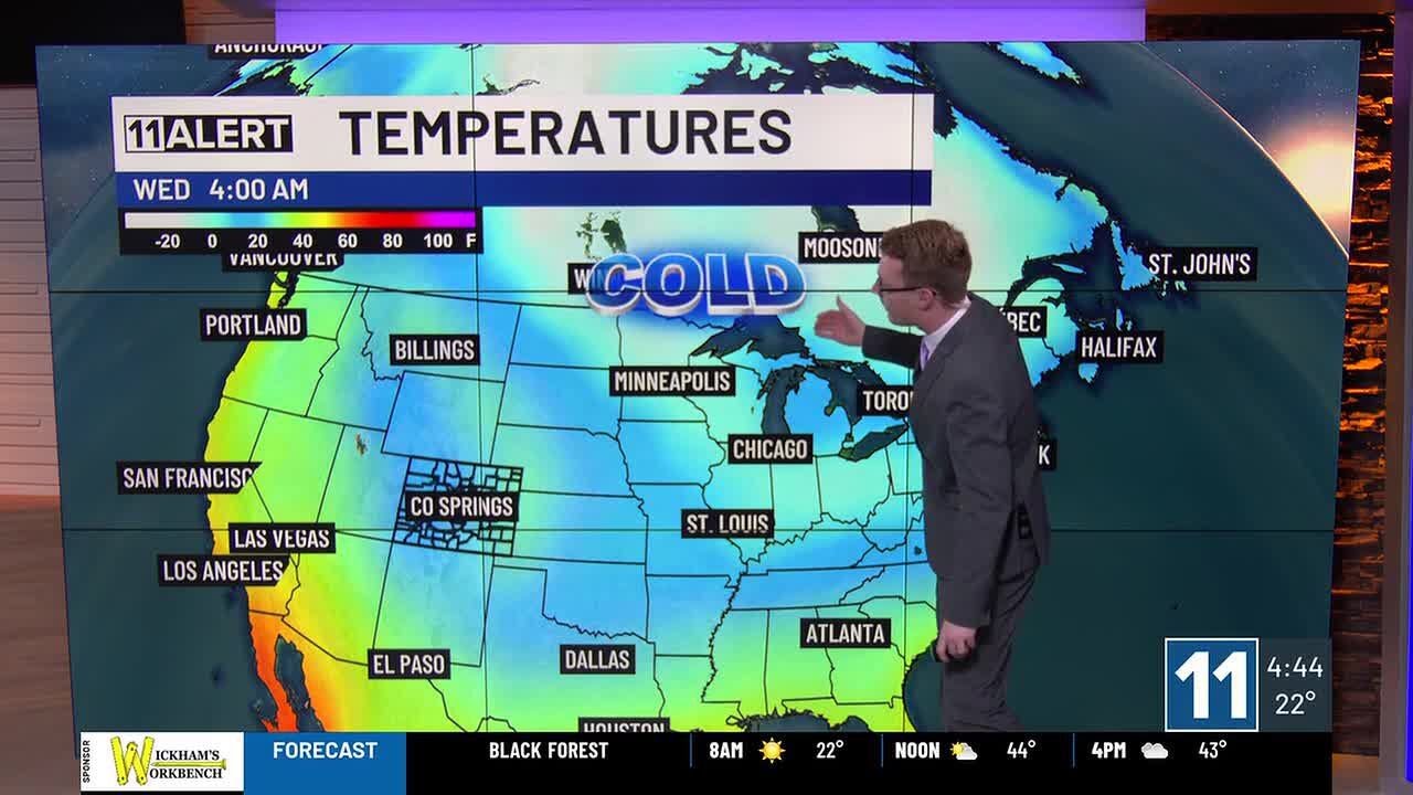 Increasing clouds Wednesday, mountain snow Thursday