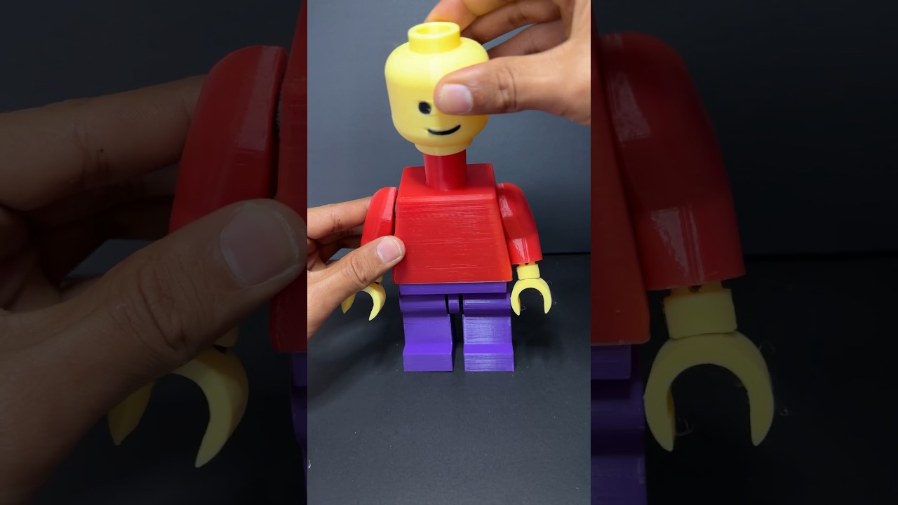 3D-Printed Mega Lego. #3dprinting #lego #asmr