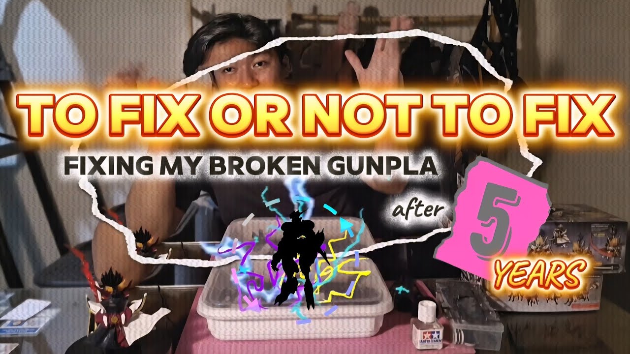 FIXING My Broken Gunpla After 5 Years! #gundam #gunpla #gunplacommunity