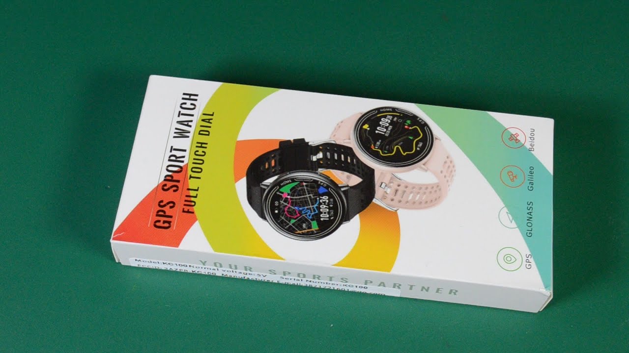 NEW 2026 from TEMU - KC100 GPS BT Call Smart Watch Unboxing Feature review (link in the description)