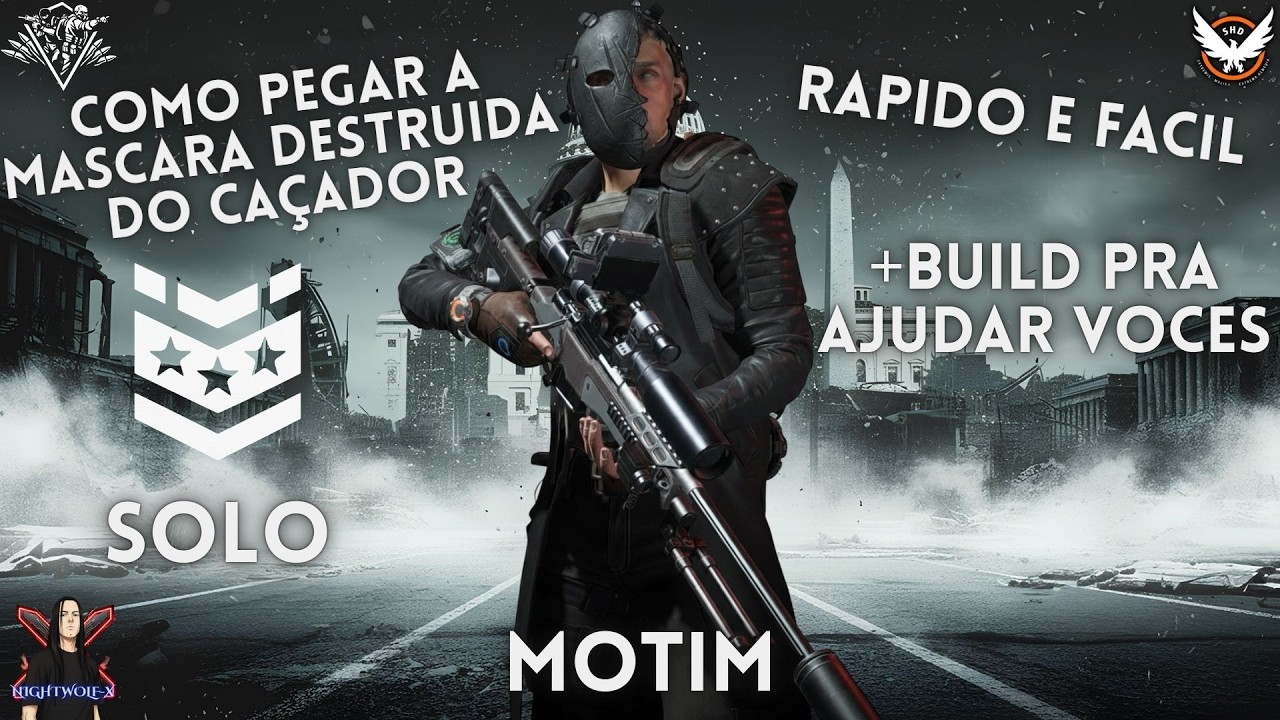 The Division 2 - Motim / Como pegar a Mascara Destruida do Caçador rapido / Build / Solo